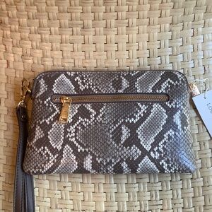 LOUENHIDE POPPY CLUTCH WRISTLET NWT 60